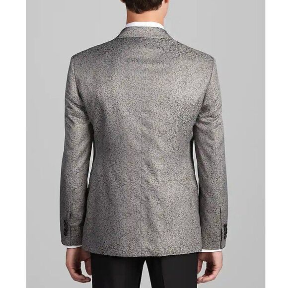 46R JOS A BANK Tailored Fit Satin Edged Lapel Paisley Dinner Jacket C080675 - Picture 2 of 6